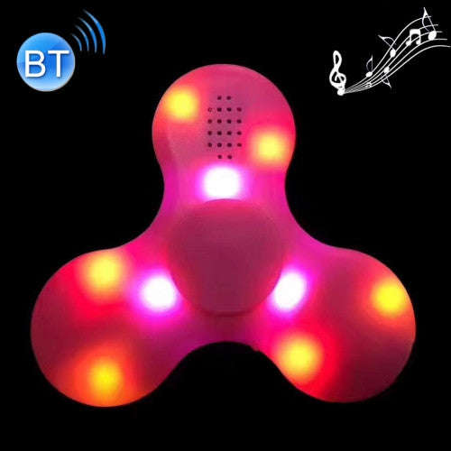 Bluetooth V4.0 Speaker Glowing Fidget Spinner Toy Anti-Anxiety Toy with RGB LED Light for Childre...