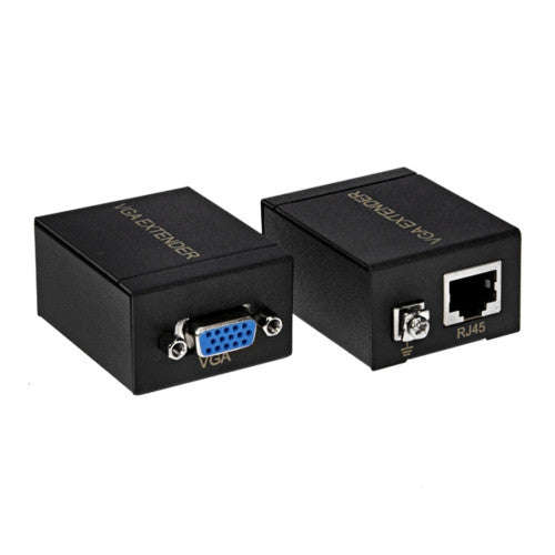 VGA Signal to RJ45 Signal Extender Transmitter + Receiver Converter Ethernet Cable Transmission D...