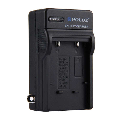 PULUZ US Plug Battery Charger for Nikon EN-EL10 Olympus LI-40B FUJI FNP-45 Kodak K7006 CASIO CNP8...