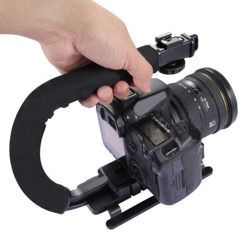 PULUZ  C-shaped Video Handle DV Bracket Steadicam Stabilizer for All SLR Cameras and Home DV Camera