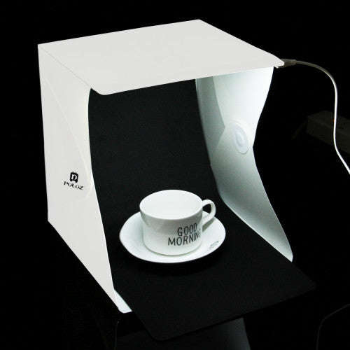 PULUZ 20cm include 2 LED Panels Folding Portable Light Photo Lighting Studio Shooting Tent Box Ki...