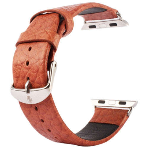 Kakapi for Apple Watch 42mm Buffalo Hide Classic Buckle Genuine Leather Watchband with Connector(...