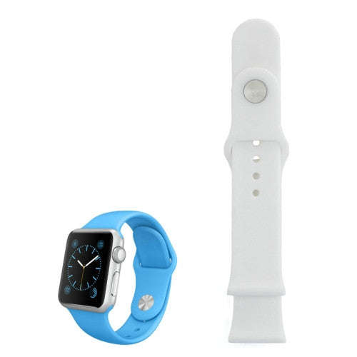 For Apple Watch 38mm Silicone Separated Watchband Replacement Only Used in Conjunction with Conne...