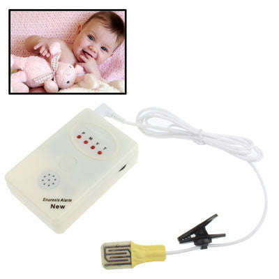SVY001B Adult / Baby Bedwetting Enuresis Urine Bed Wetting Alarm +Sensor With Clamp(White)