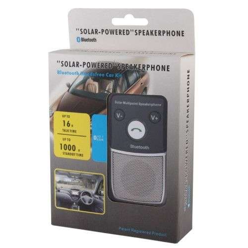 Solar Power Bluetooth 2.1 Hands Free Car Kit