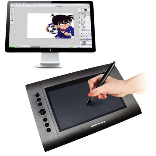 HUION H610 USB 10 x 6 inch 4000LPI 8 ExpressKey Professional Digital Graphic Drawing Tablet Drawi...
