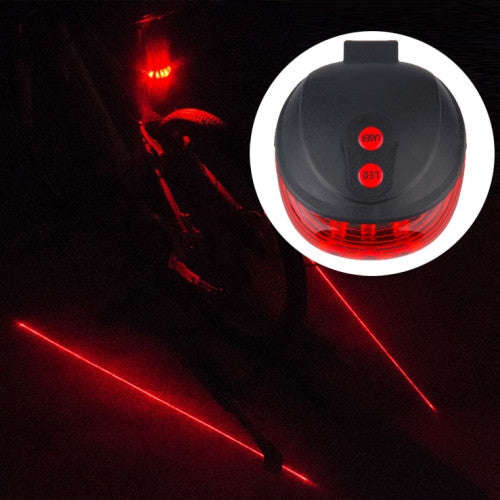 Bicycle LED Light Laser Night Mountain Bike Tail Light Taillight MTB Safety Warning Bicycle Rear ...