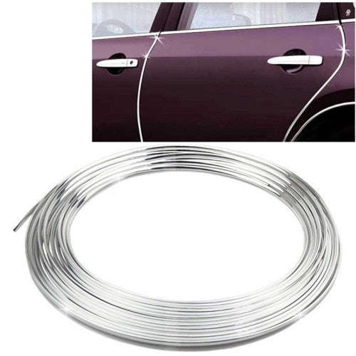 Silver Car Auto Truck Door Edge Guard Trim Molding Protector Strip Length: 15m
