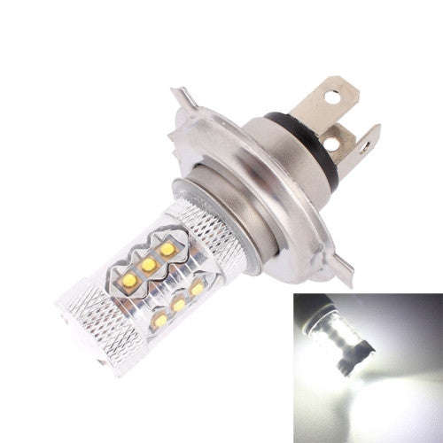 H4 80W 4000LM 6500K White Light 16 XT-E LED Car Foglight  Constant Current  DC12-24V