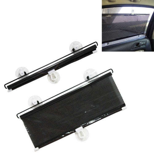 Retractable Car Sun Shade for Automobile Side Window Size: 60cm x 40cm Random Color Delivery