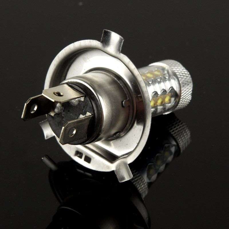 H4 80W White 16 CREE LED Fog Light for Vehicles, DC 12V