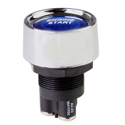 Blue Light Push Start Ignition Switch for Racing Sport (DC 12V)