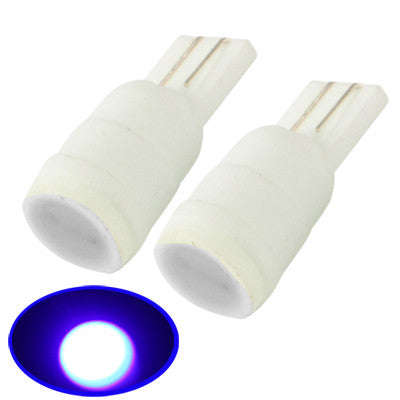 T10 Blue 1 LED Car Signal Light Bulb (Pair)