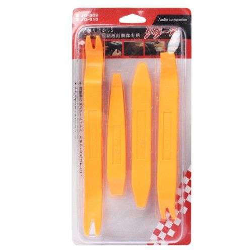 4 in 1 Car Audio System Dashboard Door Panel Removal Tools Kit(Orange)