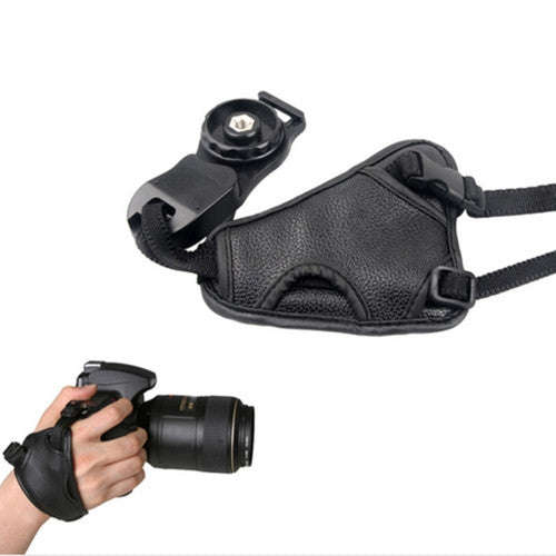 Hand Grip Soft PU Leather Wrist Strap for Nikon / Canon / Sony Camera