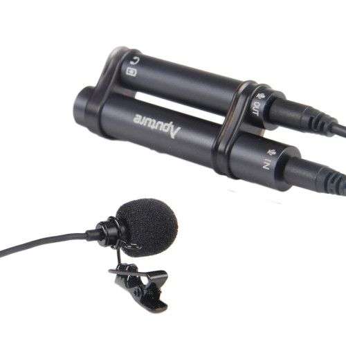 Aputure A.lav Clip Style Professional Omnidirectional Lavalier Mini Microphone with Wind Shield f...