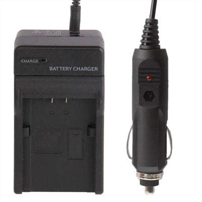 2 in 1 Digital Camera Battery Charger for Panasonic VBN130 / D54S Lithium Battery(Black)