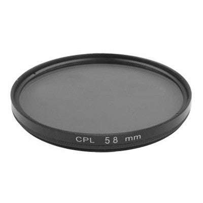 58mm Camera CPL Filter Lens(Black)