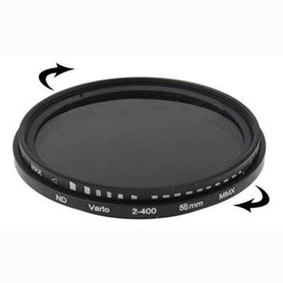 58mm ND Fader Neutral Density Adjustable Variable Filter ND 2 to ND 400 Filter