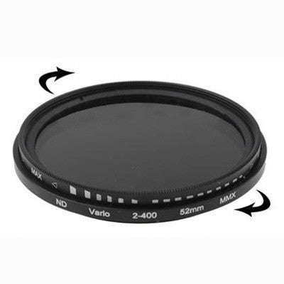 52mm ND Fader Neutral Density Adjustable Variable Filter ND 2 to ND 400 Filter