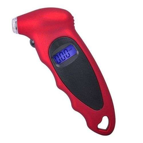 Digital Tire Pressure Gauge, Pressure Range: 0-100PSI(Red)