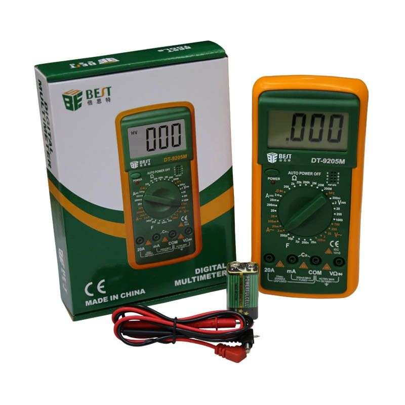 BEST Digital Multimeter with Buzzer, DT-9205M