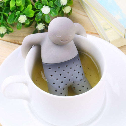 Cute Mr Tea Infuser Silicone Tea Strainers