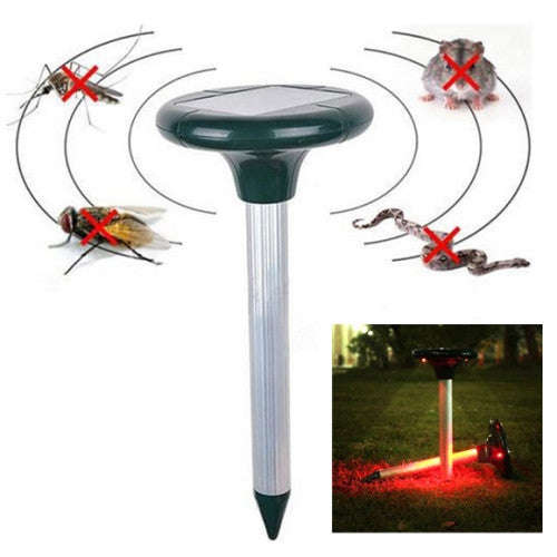 RC-501 Solar Power Ultrasonic Rodent Mole Mouse Rat Pest Gopher Rodent Repeller