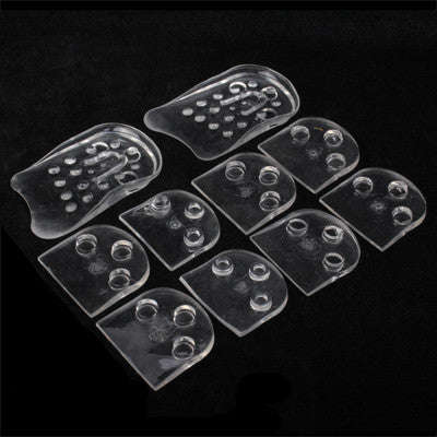 Unisex Adjustable 5 Layers Lift Gel Silicone Heel Lift Insoles Height Increase Taller Pads
