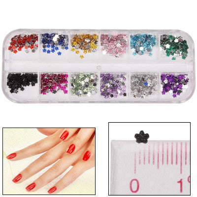 Flower Style Shining Nail Art Decoration DIY Nail Art Decal Sticker Finger / Toe Decorator Beauty...