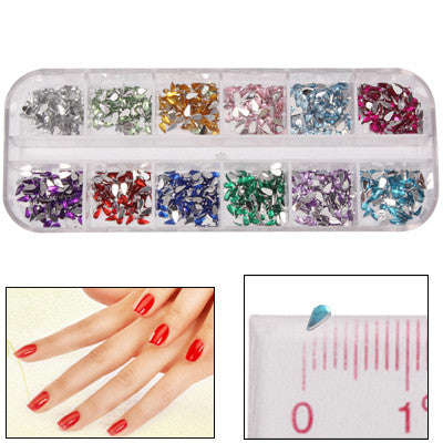 Raindrop Shape Shining Nail Art Decoration DIY Nail Art Decal Sticker Finger / Toe Decorator Beau...