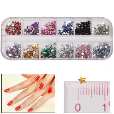 Star Shape Shining Nail Art Decoration DIY Nail Art Decal Sticker Finger / Toe Decorator Beauty Item