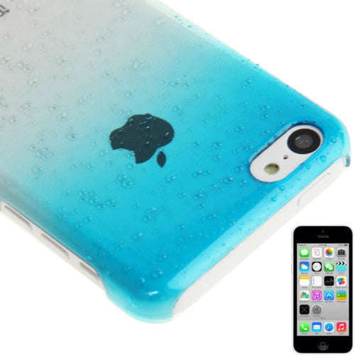 Gradient Raindrop Effect Crystal Protective Case for iPhone 5C (Baby Blue)