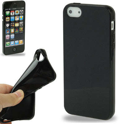 Smooth TPU Case for iPhone 5  (Black)