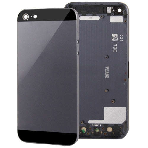 For iPhone 5 Full Housing Alloy Back Cover(Black)