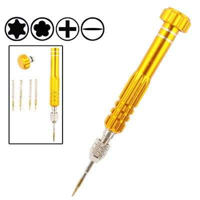 5 in 1 Gold Series Screwdriver Sets for iPhone 5 & 5S & 5C / iPhone 4 & 4S (T5 / T6 / 1.2 / 1.5 /...
