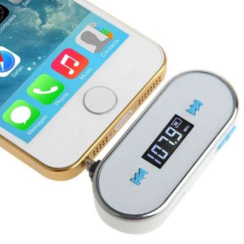 3.5mm Jack FM Transmitter for iPhone 5 & 5C & 5S / iPhone 4 & 4S / Samsung / HTC / Nokia / MP3 Pl...