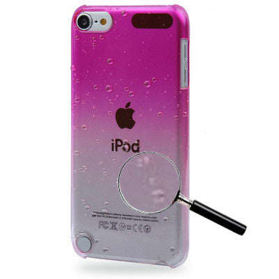 Translucent Ultra Slim Drops Series Gradient Color Crystal Case for iPod Touch 5(Pink)