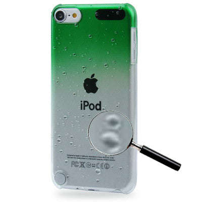 Translucent Ultra Slim Drops Series Gradient Color Crystal Case for iPod Touch 5(Green)