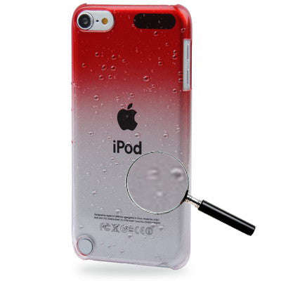 Translucent Ultra Slim Drops Series Gradient Color Crystal Case for iPod Touch 5(Red)