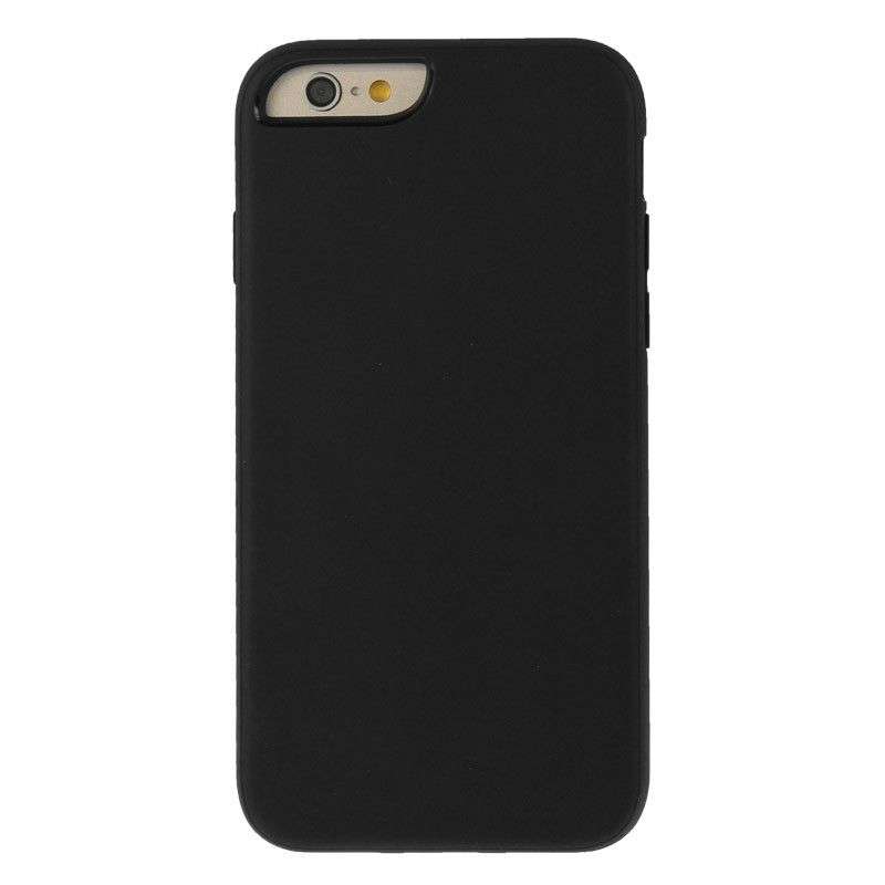 Dual SIM Card Adapter with a Back Case Cover for iPhone 6 (Black)