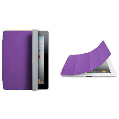 Ultra Thin Smart Cover with Holder for iPad 4 / iPad 3 / iPad 2 (Purple)