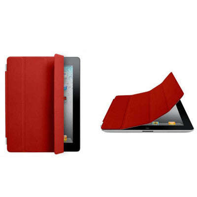 Ultra Thin Smart Cover with Holder for iPad 4 / iPad 3 / iPad 2 (Red)