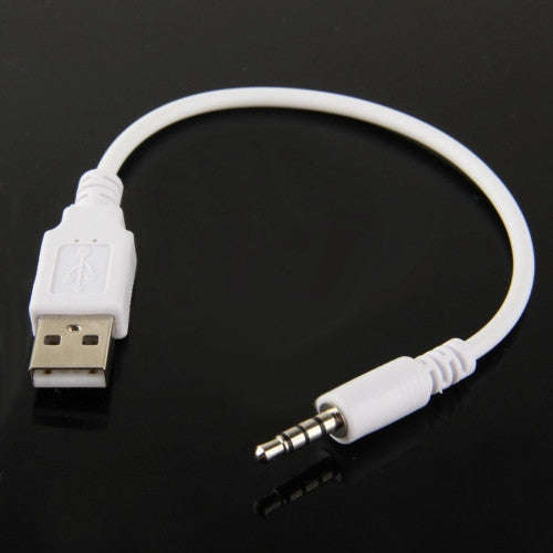 USB to 3.5mm Jack Data Sync & Charge Cable for iPod shuffle 1st /2nd /3rd Generation Length: 15.5cm