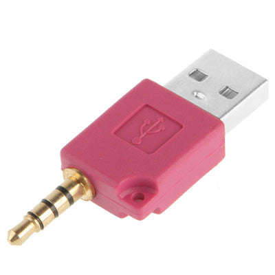 USB Data Dock Charger Adapter for iPod shuffle 3rd / 2nd Length: 4.6cm (Magenta)