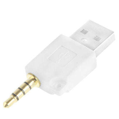 USB Data Dock Charger Adapter for iPod shuffle 3rd / 2nd Length: 4.6cm (White)