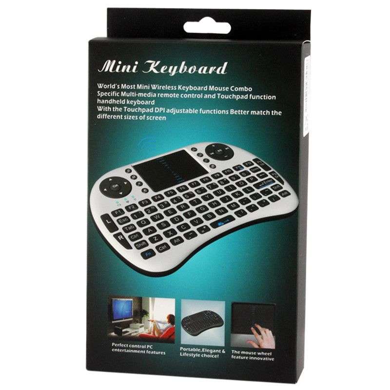 Rii 2.4GHz 92 Keys Mini Wireless Keyboard Mouse Combo with Touchpad