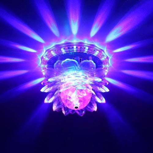 Mini Lotus Rotating RGB Stage Light 48 LEDs Sunflower LED Stage Light for Party / Bar / DJ