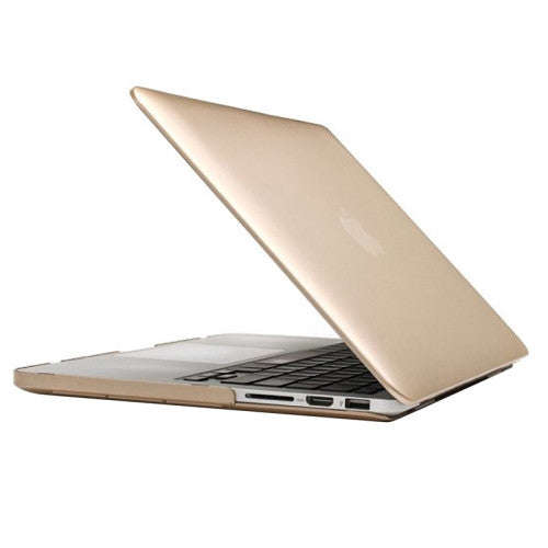Frosted Hard Plastic Protection Case for Macbook Pro Retina 13.3 inch(Gold)