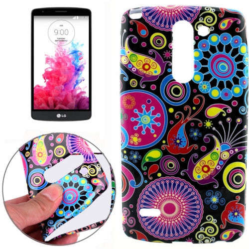 Colorful Acaleph Pattern TPU Protective Case for LG G3 Stylus / D690